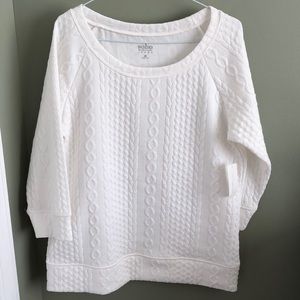 New York & Co.  3/4 Sleeve Sweatshirt